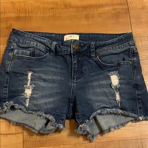 O’NEILL Blue Jean Cut Off Beach Shorts Size 7